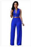 Women v-neck wide leg pants rompers women jumpsuit sexy jumpsuits for women 2018 women's jumpsuits plus size