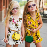 Summer Fashion Cool Vogue Stylish Kids Girls Twins Sisters Belted