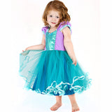 Girls Little Mermaid Ariel Princess Dress Cosplay Costumes For Kids Baby Girl Mermaid Dress Up Sets Children Halloween Clothing