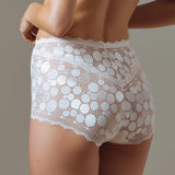 Lauma Pearly Shadow High Waist Polka Dot Brief Panty