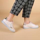 Shone Athletic Sneakers, Low Top Sports Shoes - Kids / Pink / White