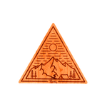 Base Camp Triangle Wood Sticker