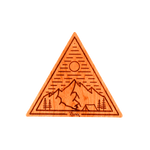 Base Camp Triangle Wood Sticker