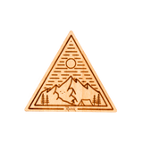 Base Camp Triangle Wood Sticker
