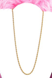 Unisex Rope Chain Gold