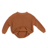 1 5Yrs Winter Kids Girls Fleece knitted Pullover Sweaters Cotton Autmn