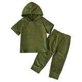 1 5Yrs Autumn Children Boys Hooded Denim Clothes Outfits Toddler Boys