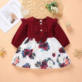0 3T Baby Girl Dress Toddler Girl Dresses Long Sleeve Infant Corduroy