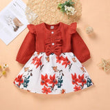 0 3T Baby Girl Dress Toddler Girl Dresses Long Sleeve Infant Corduroy