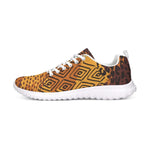 Womens Sneakers, Brown And Gold Multiprint Style Athletic Running